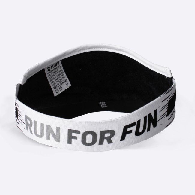 Viseira para Corrida Hupi Run For Fun Branco
