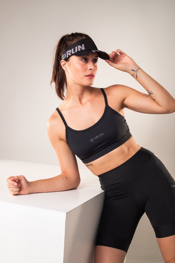 Viseira para Corrida HUPI RUN Preto