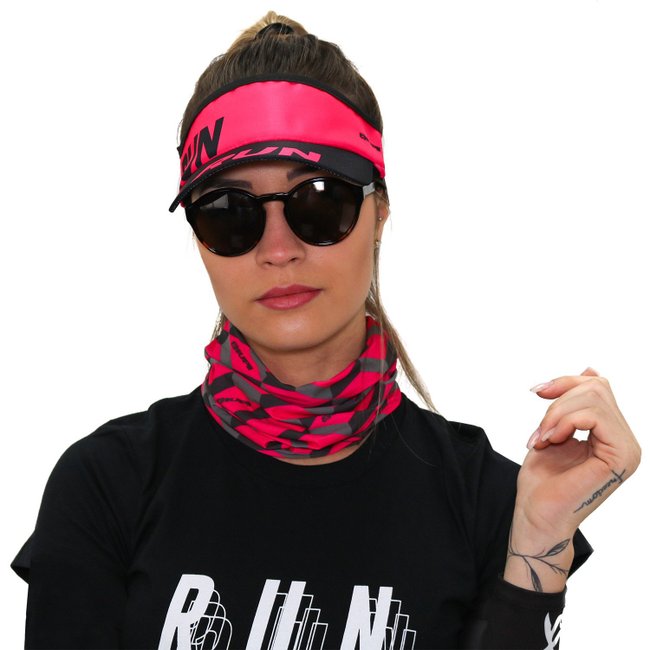 Viseira para Corrida HUPI RUN Rosa