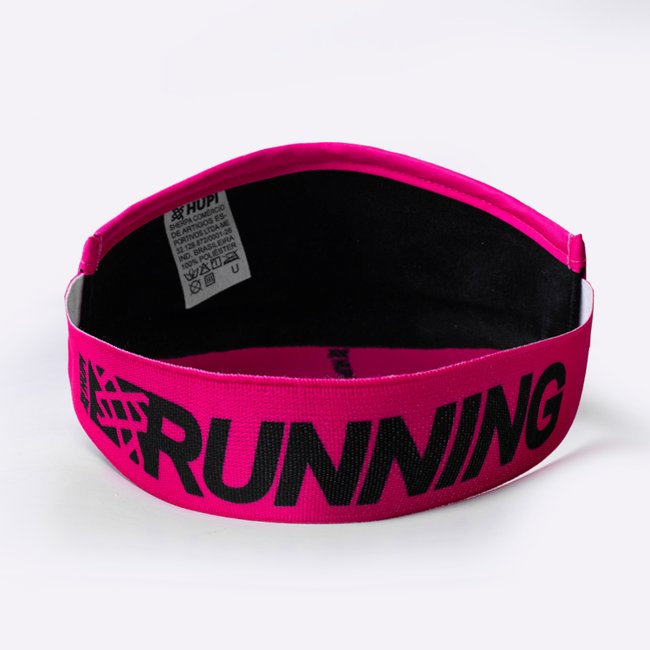 Viseira para Corrida HUPI RUN Rosa Lisa