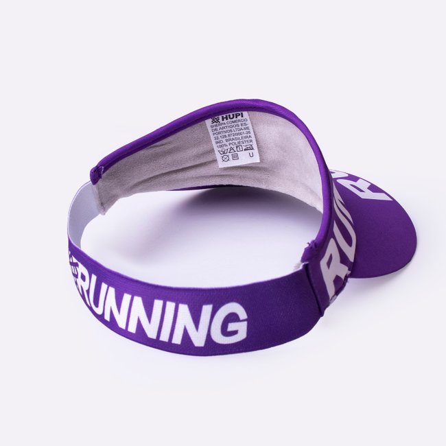 Viseira para Corrida HUPI RUN Roxo Liso