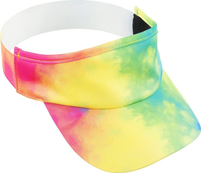 Viseira para Corrida HUPI Tie-Dye Verde/Amarelo
