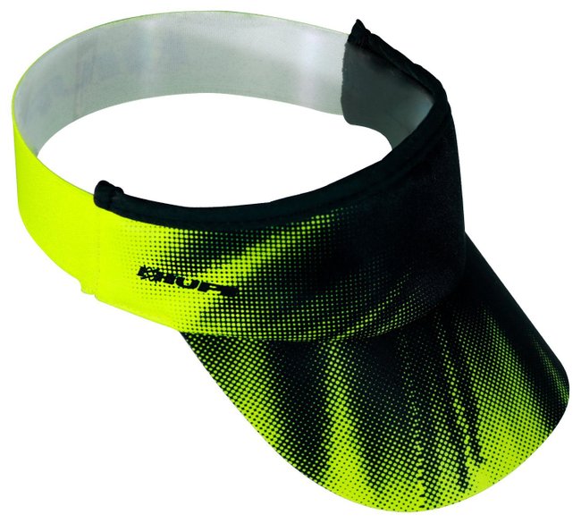 Viseira para Corrida HUPI Tuna Amarelo Neon e Preto
