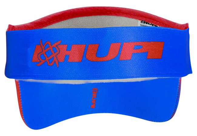 Viseira para Corrida HUPI Tuna Azul e Vermelho