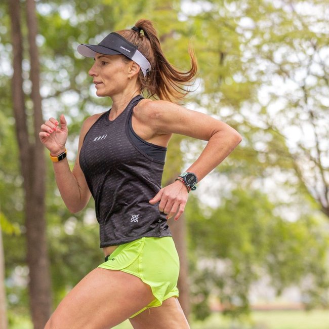 Viseira para Corrida HUPI Tuna Branco e Preto
