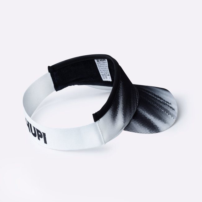 Viseira para Corrida HUPI Tuna Branco e Preto