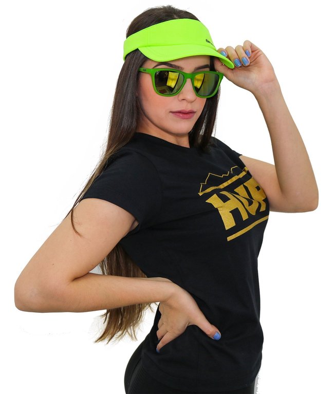 Viseira para Corrida HUPI Verde Flúor