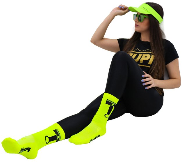 Viseira para Corrida HUPI Verde Flúor
