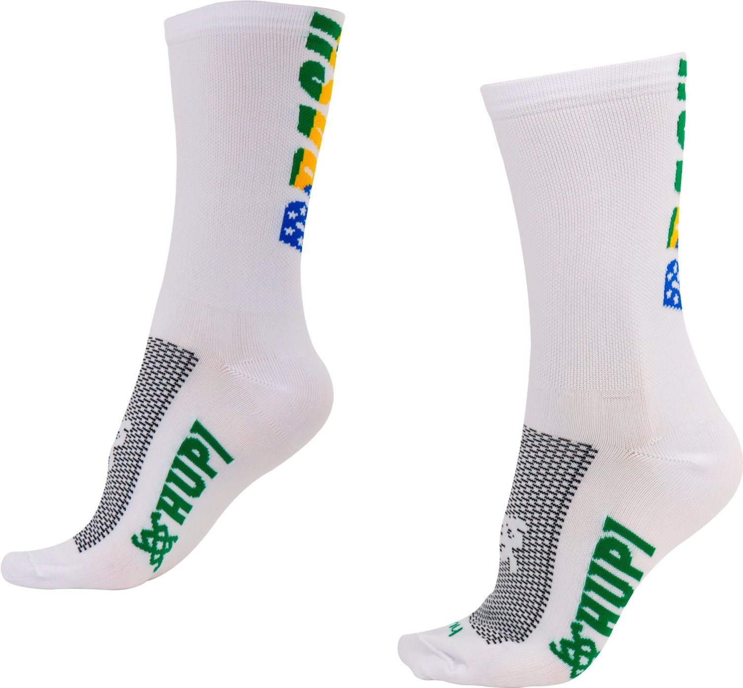 Meia para corrida, semi compressiva esportiva de cano médio HUPI