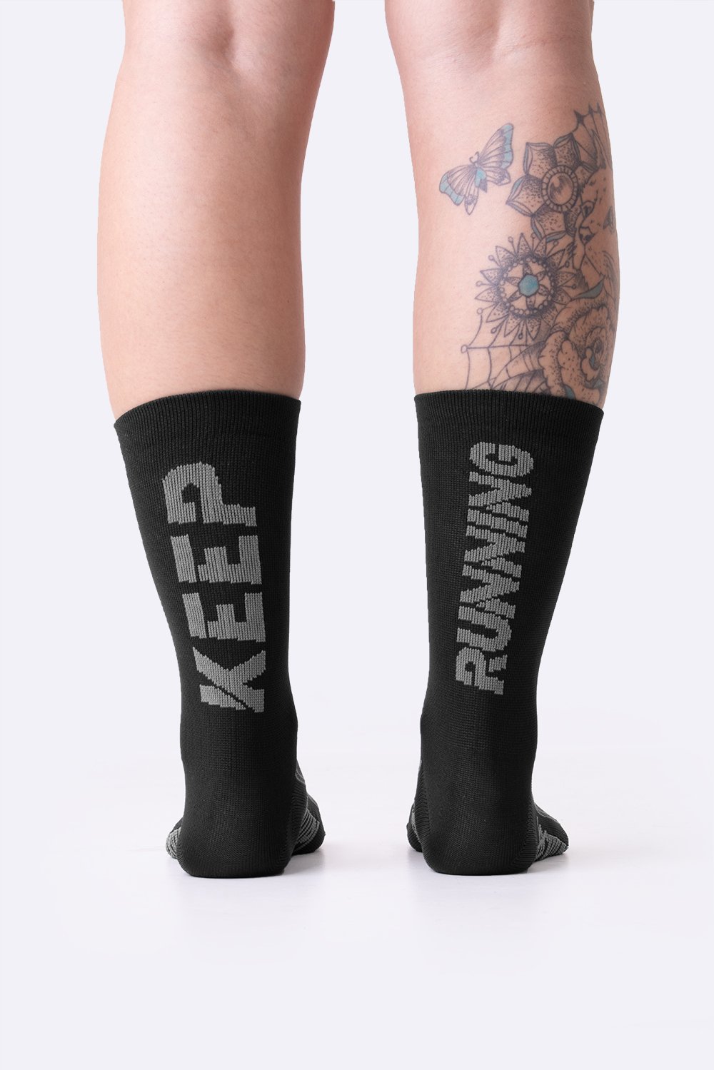 Meia HUPI Keep Running Preto Plus (42 a 46)