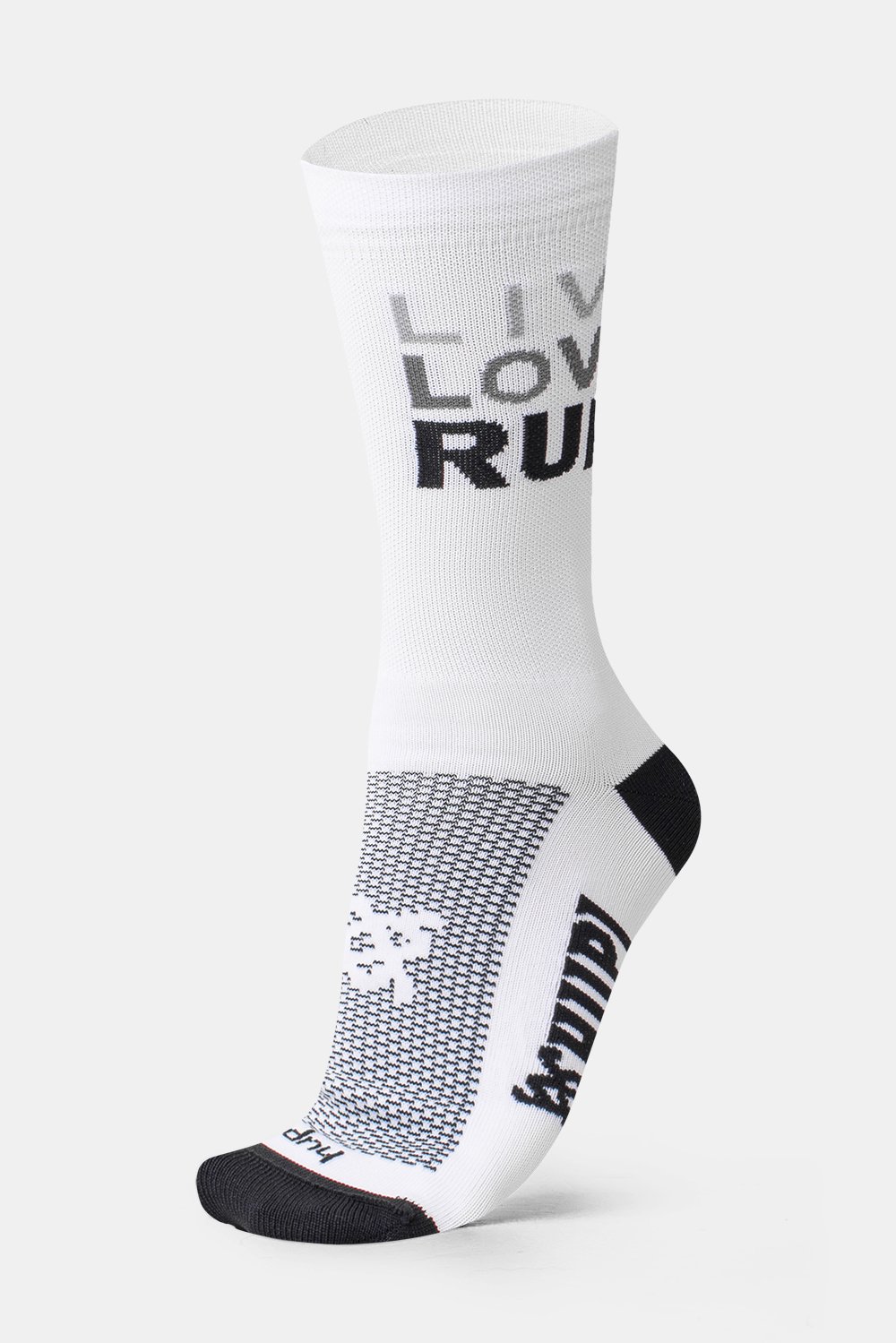 Meia HUPI Live Love Run Branca