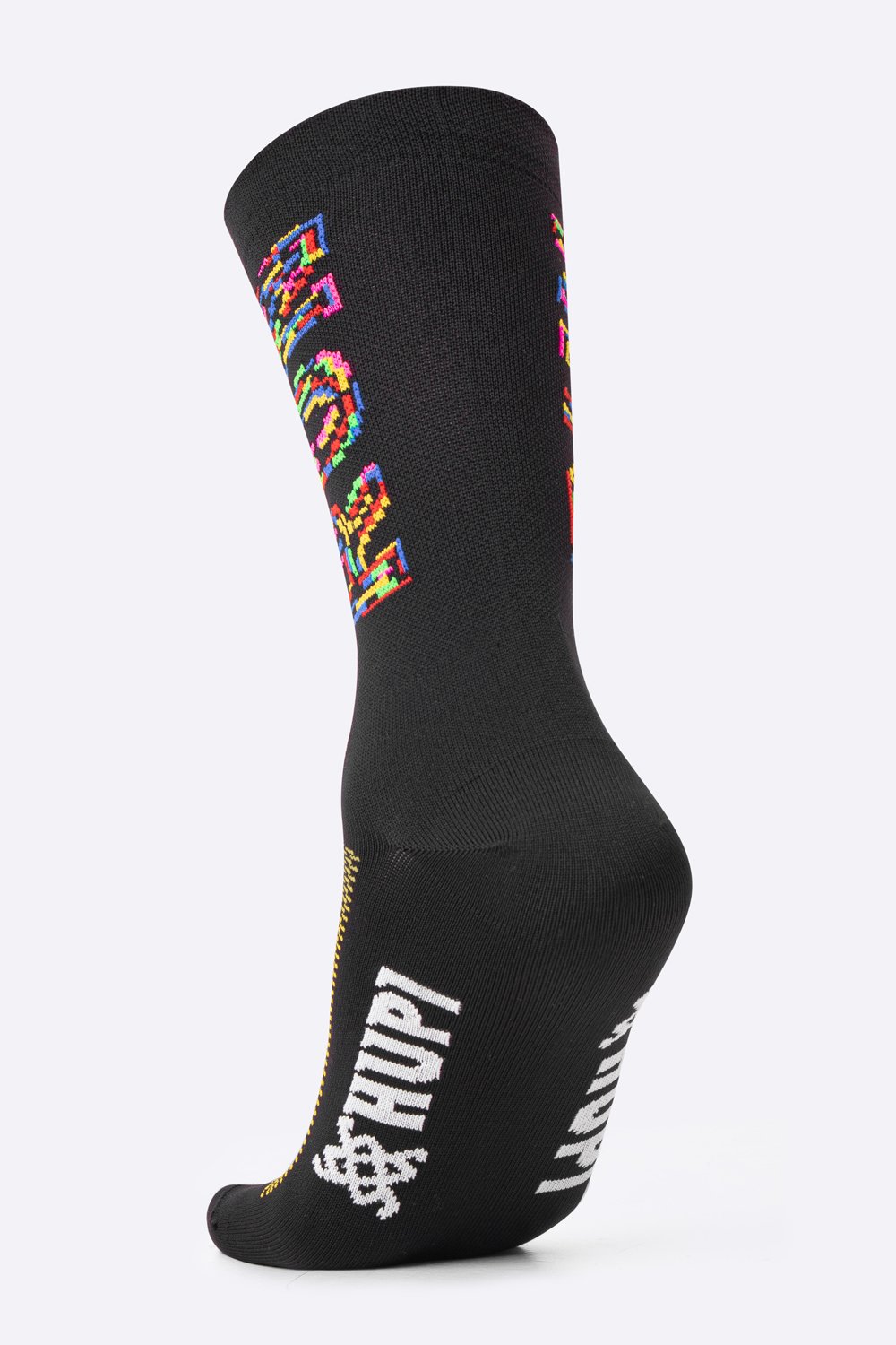Meia HUPI Run Colors Preto - LT Para Pés Menores