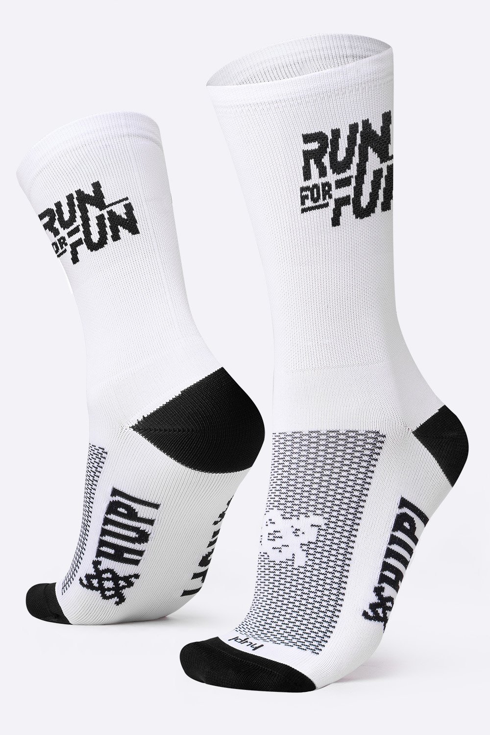 Meia HUPI Run For Fun Branco - LT para pés menores 34-38 Meia HUPI Run For Fun Branco - LT para pés menores 34-38
