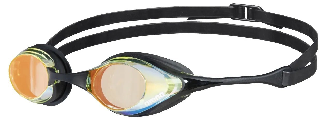 Óculos Natação Arena Cobra Swipe Mirror Azul Prata e Preto - HUPI