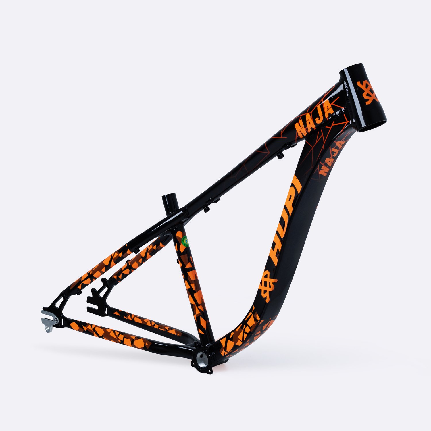 Quadro HUPI Naja V9 Preto/Laranja Horizontal