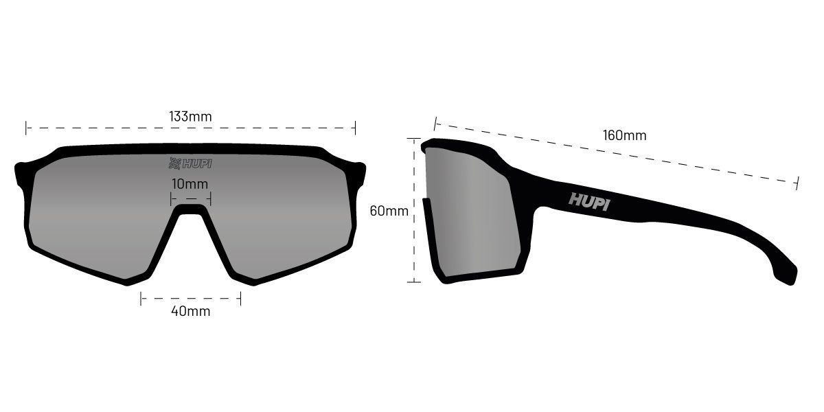 Óculos HUPI Edge Preto Lente Fotocromática