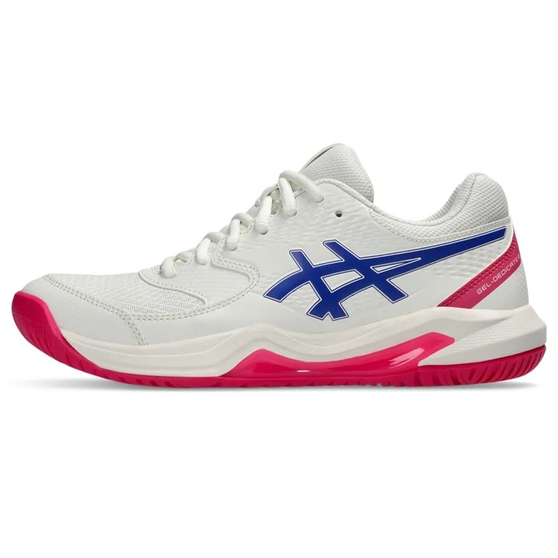 Tênis ASICS Gel-Dedicate 8 Feminino Branco/Azul Tênis ASICS Gel-Dedicate 8 Feminino Branco/Azul