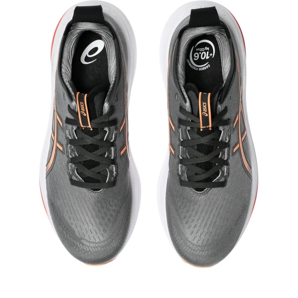 Tênis Asics Gel-Nimbus 27 Cinza/Alaranjado Masculino Tênis Asics Gel-Nimbus 27 Cinza/Alaranjado Masculino