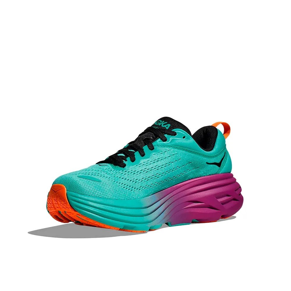 Tênis Hoka Bondi 8 Verde/Roxo Masculino Tênis Hoka Bondi 8 Verde/Roxo Masculino
