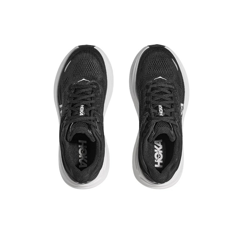 Tênis HOKA Bondi 9 Feminino Preto e Branco Tênis HOKA Bondi 9 Feminino Preto e Branco