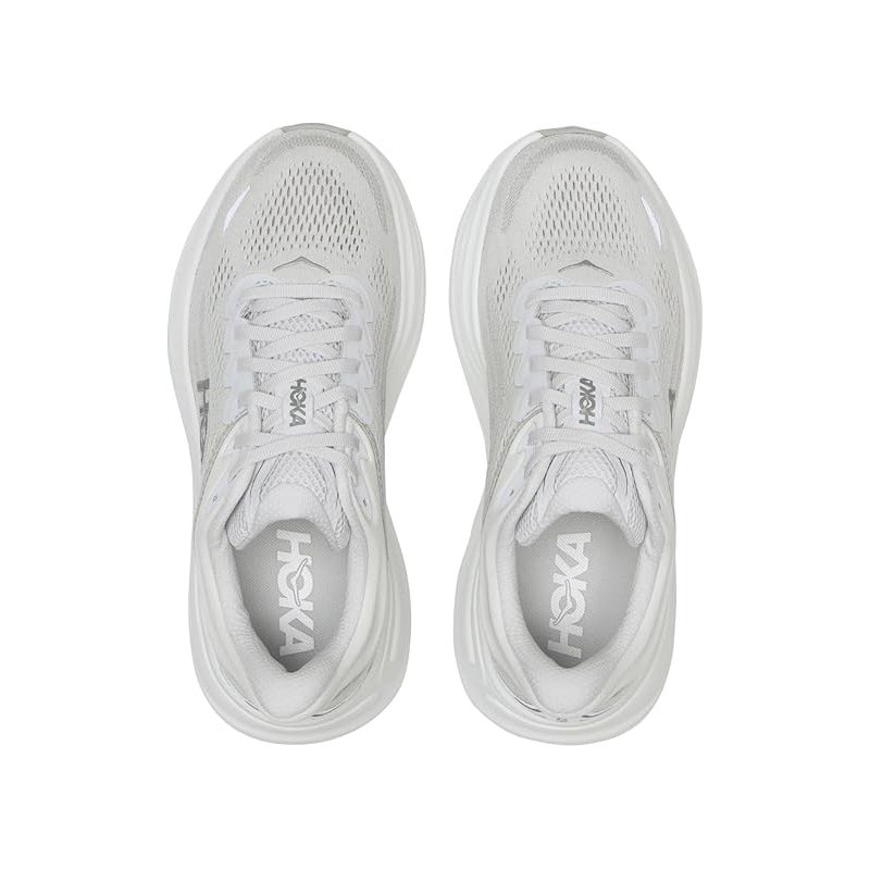 Tênis HOKA Bondi 9 Feminino Cinza e Branco Tênis HOKA Bondi 9 Feminino Cinza e Branco