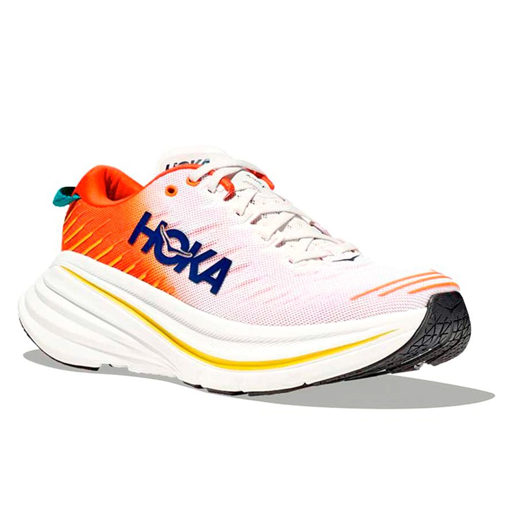 Tênis Hoka Bondi X Masculino Branco e Laranja Tênis Hoka Bondi X Masculino Branco e Laranja