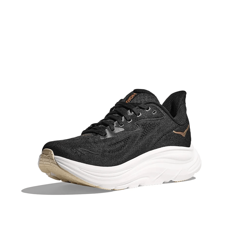 Tênis HOKA Clifton 10 Feminino Preto/Dourado Tênis HOKA Clifton 10 Feminino Preto/Dourado