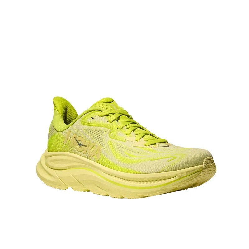 Tênis HOKA Clifton 10 Feminino Amarelo Neon Tênis HOKA Clifton 10 Feminino Amarelo Neon