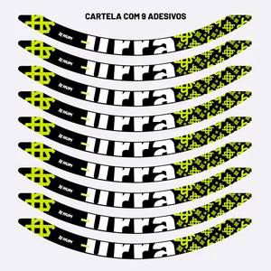 Adesivos HUPI Urra Aro 26 Preto e Amarelo