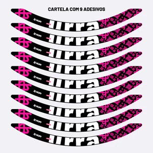 Adesivos HUPI Urra Aro 26 Preto e Rosa