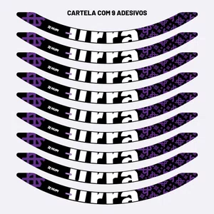 Adesivos HUPI Urra Aro 26 Preto e Roxo