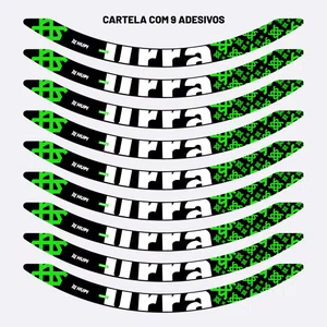 Adesivos HUPI Urra Aro 26 Preto e Verde