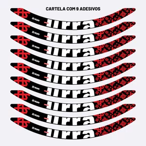 Adesivos HUPI Urra Aro 26 Preto e Vermelho