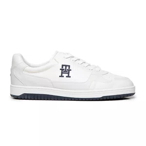 Tênis Tommy Hilfiger Basket 2C Mix Suede LTH Masculino Branco