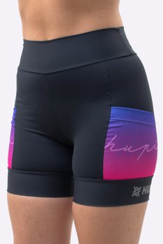 Bermuda Compressão Feminina HUPI Run Curta Colors Roxo