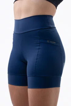 Bermuda de Compressão Feminina HUPI Run Curta Azul Marinho