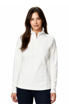Blusa Columbia Fleece Glacial IV 1/2 Zip Feminino Creme