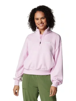 Moletom Feminino Canyon Quarter Zip Rosa Chiclete