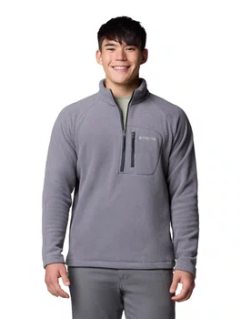 Blusa Fleece Columbia Masculina Fast Trek III Cinza