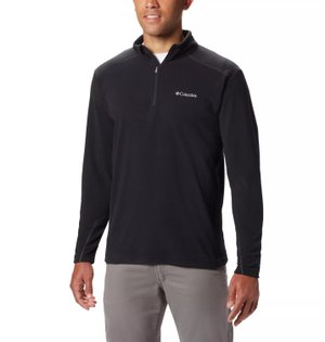 Blusa Columbia Fleece Klamath Range II Half Zip Masculino Preto