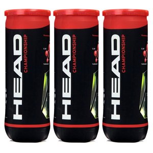 Bola HEAD de Tênis Championship Tubo 3 Unidades - 3 Tubos