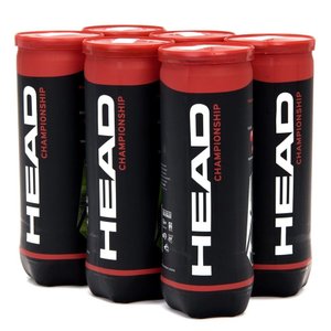Bola HEAD de Tênis Championship Tubo 3 Unidades - 6 Tubos