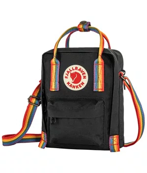 Bolsa Kånken Rainbow Sling Preta
