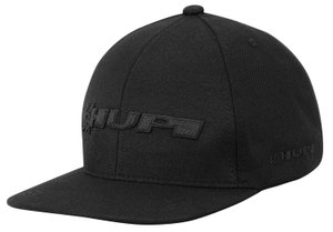 Boné HUPI Preto Bordado 3D Aba Reta