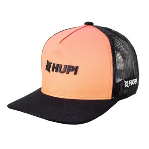 Boné HUPI Trucker Preto e Laranja