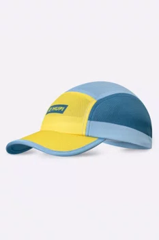Boné para Corrida HUPI Run Azul/Amarelo
