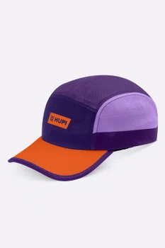 Boné para Corrida HUPI Run Fast Roxo e Laranja