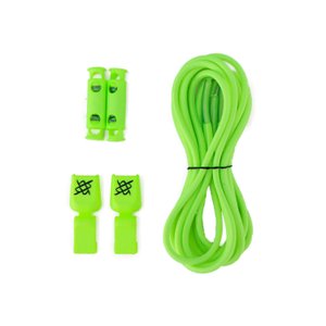 Cadarço Elástico HUPI LACES Verde Neon Liso