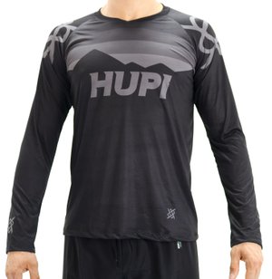 Camiseta Manga Longa HUPI Shadow All Black Preto