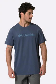 Camiseta Columbia Masculina Basic Logo II Branded Shadow Azul